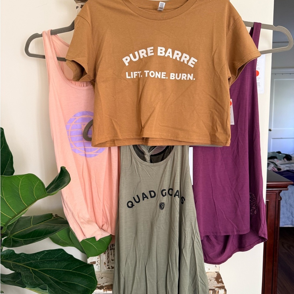 NWT Set of 4 Pure Barre Tops all size XS